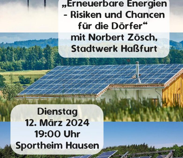 Erneuerbare Energien – Risiken und Chancen für die Dörfer